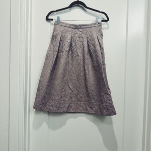 Tan / Grey Textured Full Skirt